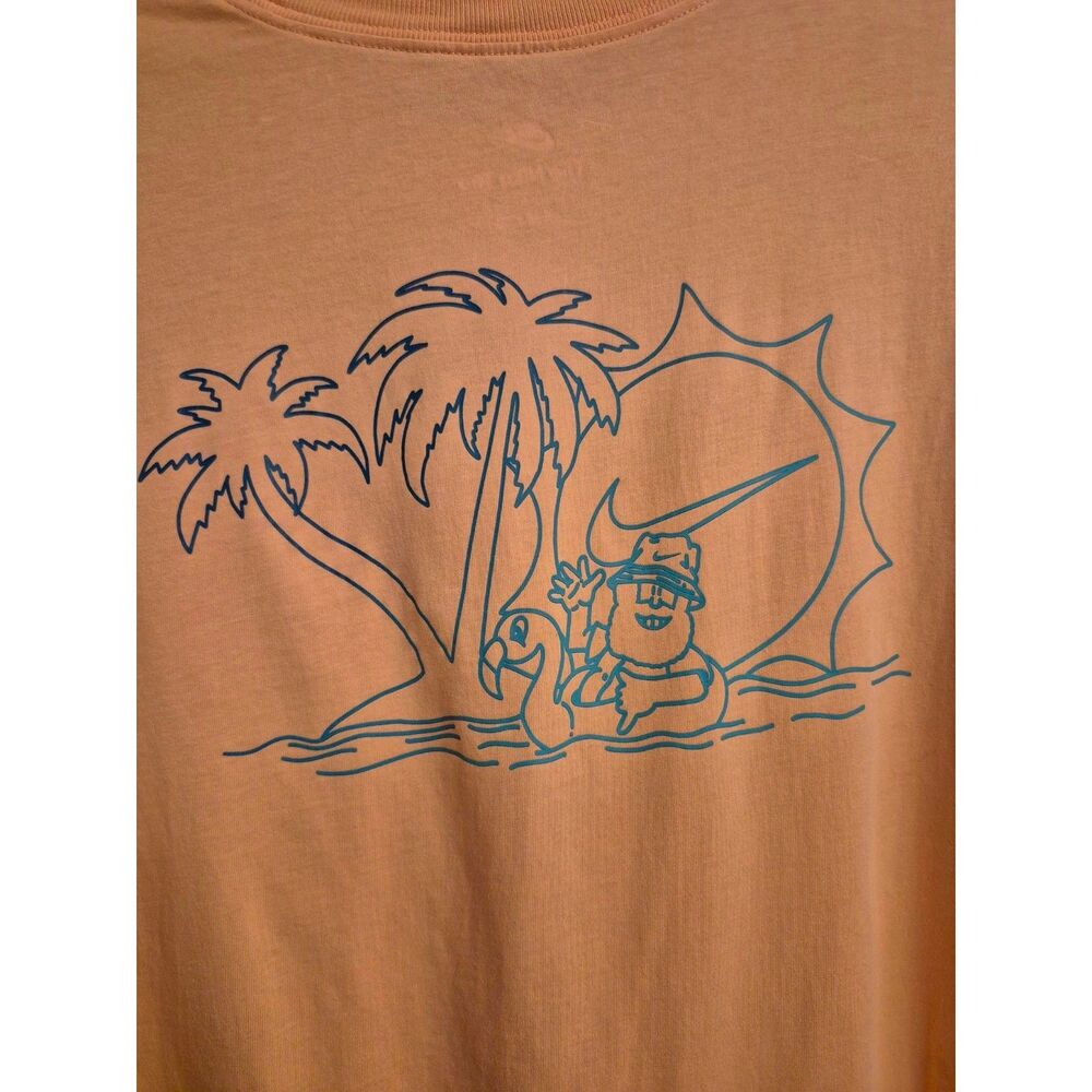 Nike Size Small The Nike Tee Orange Sun Beach Palm Trees Shirt Shirt Not a Spot